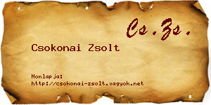 Csokonai Zsolt névjegykártya